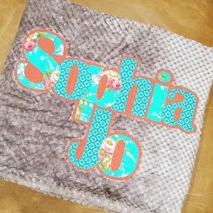 Personalized Name Throw Blanket Boutique Custom